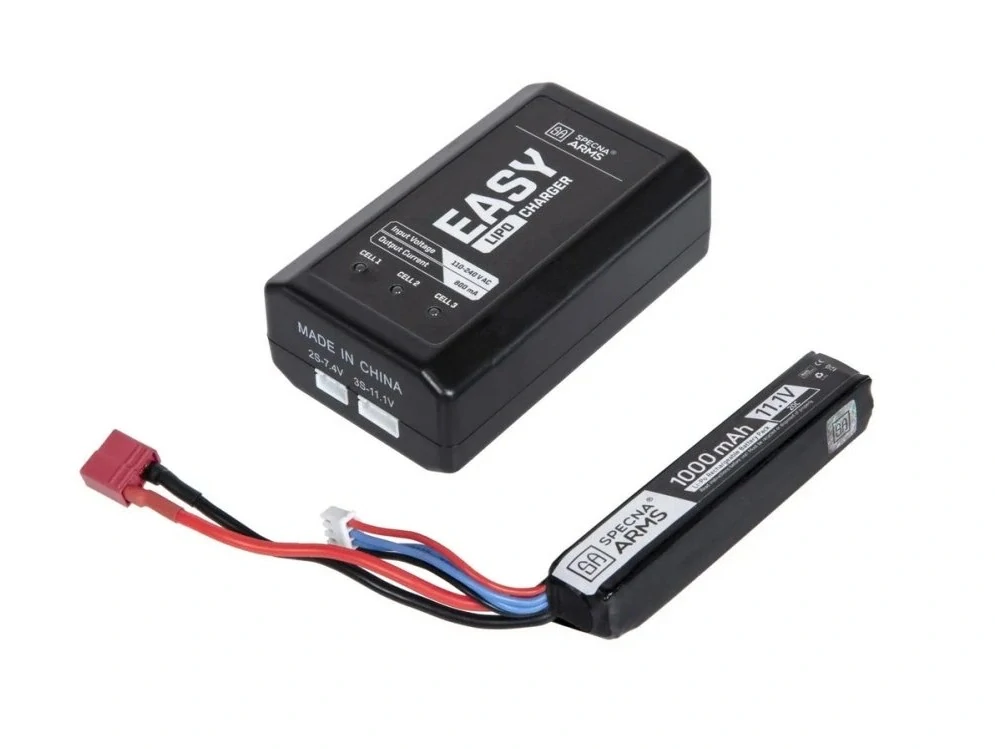 SA nabíječka EASY LIPO CHARGER a baterie 11,1V 1000mAh, 20C - Stick (buffer)