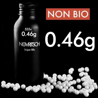 Novritsch SNIPER BBs Premium kuličky 0,46g, 530 BBs - Bílá