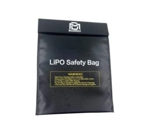 Ochranný vak 23x30cm z nehořlavého materiálu pro Li-pol, černý