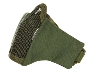 STRIKE Síťovaná ochranná maska s chráničem tváří, zelená