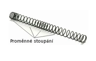 Pružina s progresivním vinutím 120MS (SiCr)